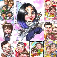 世界で1枚のオーダーメイド似顔絵★アレンジok★ウェディング★プレゼント★誕生日