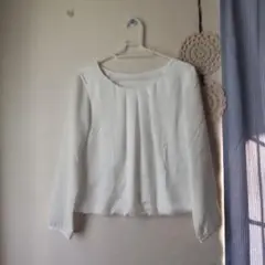 美品・INDIVI インデイヴィ【３８ 】✳✳白　トップス