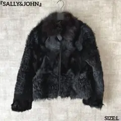 フォックスファーブルゾン 【SALLYu0026JOHN】Lサイズ ブラック