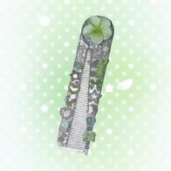 現品】コームデコ クシデコ 緑