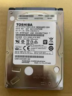 使用時間4333h 東芝 2.5インチHDD 1TB 厚さ9mm 動作確認済
