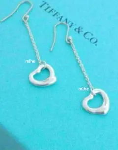 現行品 磨き済 ティファニー オープンハート ピアス シルバー