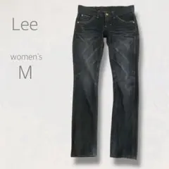 Lee Lady Lee Riders スキニーデニム 24 M ブラック 金系