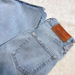MOUSSY マウジー MVSフレア デニム ライトブルー 24 ダメージ加工