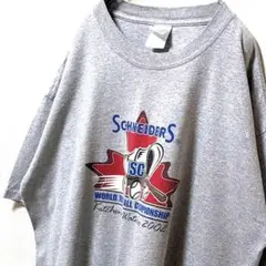 ギルダンシュナイダーISCワールドファストボール Tシャツグレー灰色XL古着