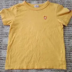 ミキハウス　ホットビスケッツ　イエロー　半袖Tシャツ　120cm