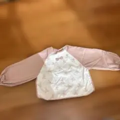 うさぎ柄 長袖 防水エプロン