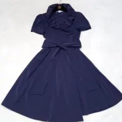 美品✨ダイアンフォンファステンバーグ ラップワンピース サイズ2 ネイビー