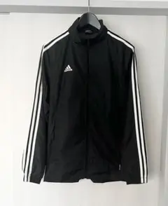adidas CLIMAPROOF 3本線 ジャージ 黒