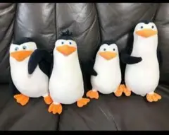 【やや難あり】ペンギンズ　マダガスカル　ぬいぐるみ　４体セット
