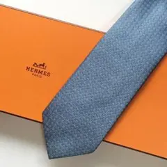 エルメス HERMES ネクタイ シルク100% H織りタイ ファソネH H柄