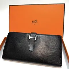 美品⭐️HERMES エルメス ベアンデュプリ 三つ折り 長財布 シェーブル