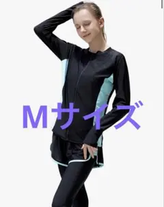 【皮膚科医監修】 水着 体型カバー ラッシュガード 5点セット UPF50+