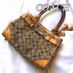 COACH コーチ ハンプトンズミディアムキャリーオール シグネチャーバッグ