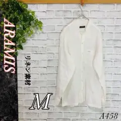 ARARIS リネン 長袖シャツ 【美品】M ゆったりシルエット リゾートコーデ