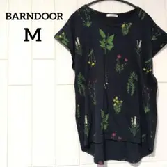 BARNDOR M 花柄 Tシャツ ネイビー