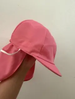 カラー帽子　ピンク　FREEサイズ