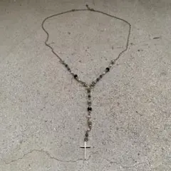 necklace 十字架　ロザリオ grunge y2k punk