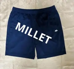 MILLET ミレー　ネイビー ハーフパンツ ショートパンツ　ロゴ付き