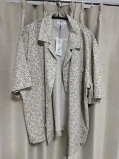 フラワープリント オーバーサイズ Lシャツ
