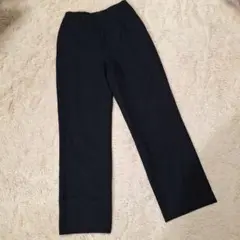ウィメンズ ウール スラックス パンツ【M】ブラック スーツ