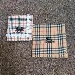 【未使用級】バーバリーハンカチノバチェック柄／イノシシ柄　まとめ売り美品