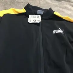 PUMA プーマ　ジップアップジャージ ブラック/イエロー　Mサイズ　上着のみ