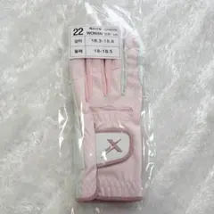 新品未使用22左手用ゴルフ レディースグローブ ピンク ホワイト