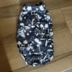 更にお値下げしました アロハシャツ 犬服 ネイビー