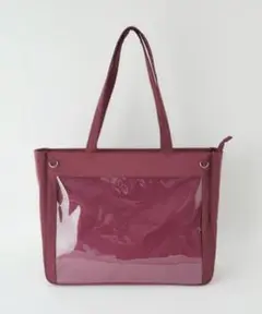 ときめきプレーン痛バッグL WEGO ワインレッド 赤