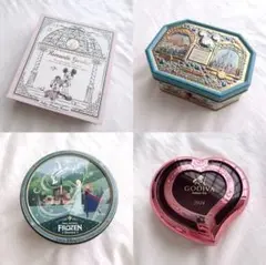 【Disney】【GODIVA】クッキー缶 空き缶