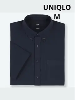 UNIQLO ユニクロ　美品オックスフォードスリムフィットシャツM ネイビー