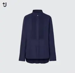 UNIQLO ユニクロ +J スーピマコットンタックシャツ ネイビー XXL