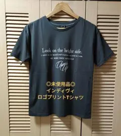未使用品《INDIVI》インディヴィロゴプリントTシャツ