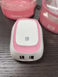 REMAX RP-U28 ピンク 2個セット　USB充電器 USB充電コネクタ