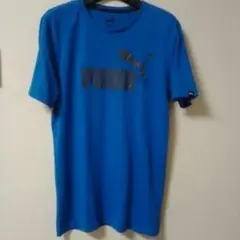 PUMA ロゴ Tシャツ 青M