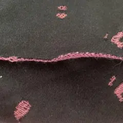 【カット生地90巾50cm】ニット生地ネイビー・ピンク
