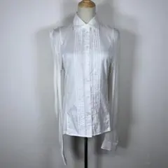 ★美品★ LAUTREAMONT ホワイト ピンタック 長袖シャツ 40サイズ