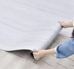 ライトグレー 木目調 クッションフロア