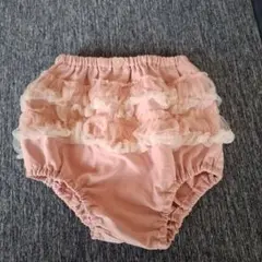 フリル付きピンクパンツ 70-80サイズ