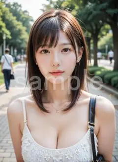 ps14● AI 美女 A4 ポスター 光沢紙 デート パイスラ 美人 高品質