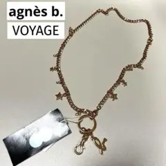 【新品】agnès b. VOYAGE ゴールド キーリング 星形チャーム付き②