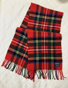 Burberrys タータンチェック マフラー レッド
