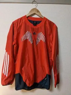 アディダス adidas オレンジ ピステ ジャージ 防風