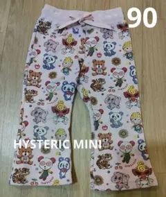 ヒステリックミニ フレアパンツ 柄パン ピンク ズボン
