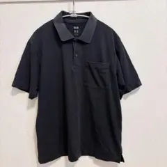 UNIQLO ブラック ポロシャツ M エアリズム　メンズ