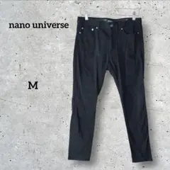 ナノユニバース チノパン クロップド丈 ブラック M