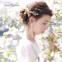 sweet ribbonのブライダル タッセルピアス