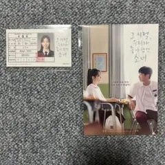 あの夏、僕たちが好きだったソナへ ダヒョン 入場特典 受験票 ポストカード