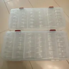 プラスチック製収納コンテナ 2個セット
